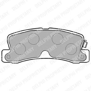 Тормозные колодки DELPHI LP834