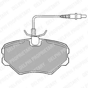 Тормозные колодки DELPHI LP917