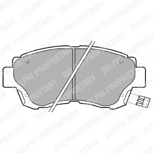 Тормозные колодки DELPHI LP936