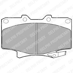 Тормозные колодки DELPHI LP962
