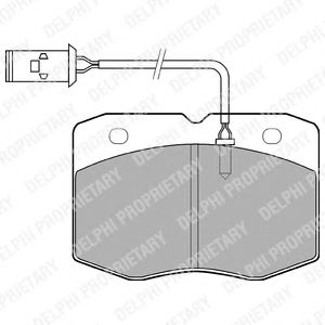Тормозные колодки DELPHI LP970