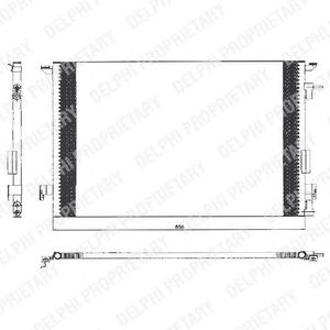 Радиатор кондиционера DELPHI TSP0225463