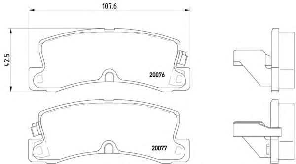 Тормозные колодки HELLA 8DB 355 005-691