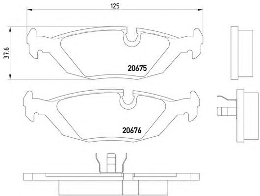 Тормозные колодки HELLA 8DB 355 006-041