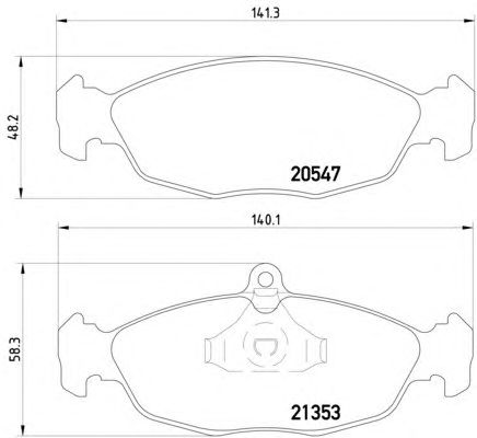 Тормозные колодки HELLA 8DB 355 007-531