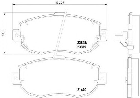 Тормозные колодки HELLA 8DB 355 010-151