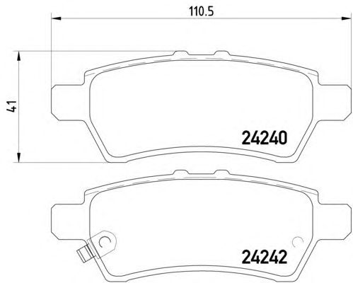 Тормозные колодки HELLA 8DB 355 012-081