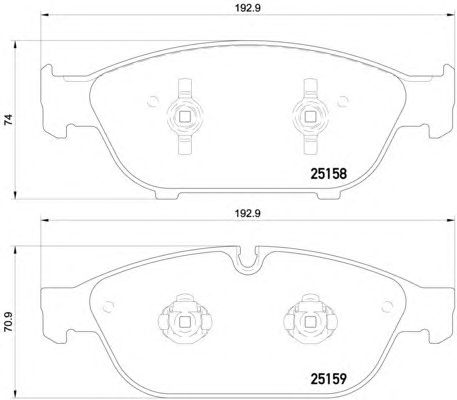 Тормозные колодки HELLA 8DB 355 016-031