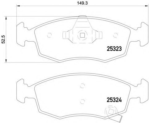 Тормозные колодки HELLA 8DB 355 016-231
