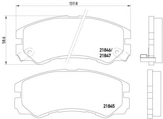Тормозные колодки HELLA 8DB 355 016-611
