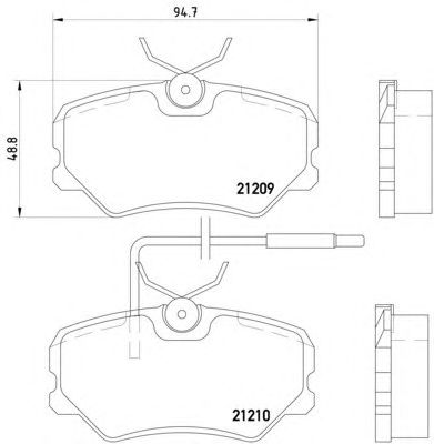 Тормозные колодки HELLA 8DB 355 017-741