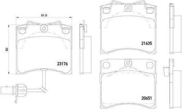 Тормозные колодки HELLA 8DB 355 018-521