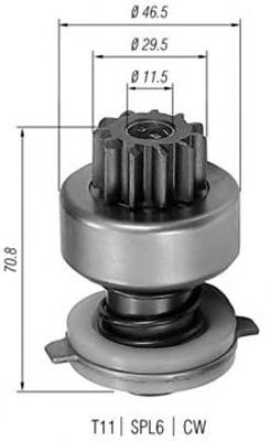 Бендикс стартера MAGNETI MARELLI 940113020107