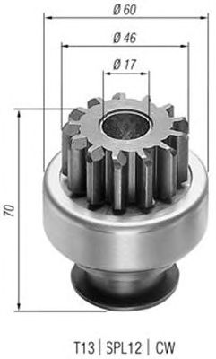 Бендикс стартера MAGNETI MARELLI 940113020156