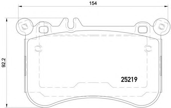 Тормозные колодки HELLA 8DB 355 019-671