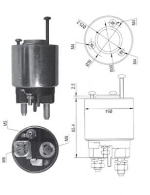 Втягивающее реле MAGNETI MARELLI 940113050373
