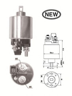 Втягивающее реле MAGNETI MARELLI 940113050550