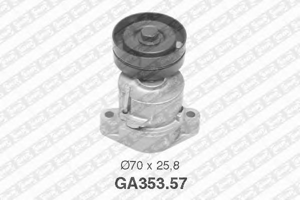 Натяжной ролик поликлинового ремня SNR GA353.57