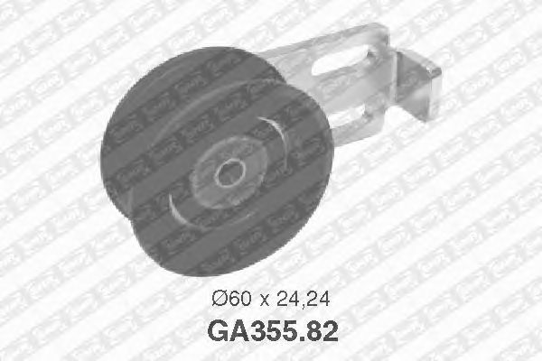 Натяжной ролик поликлинового ремня SNR GA355.82