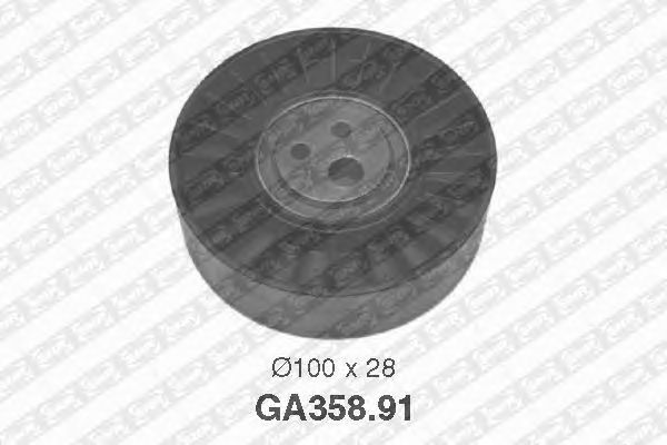 Натяжной ролик поликлинового ремня SNR GA358.91