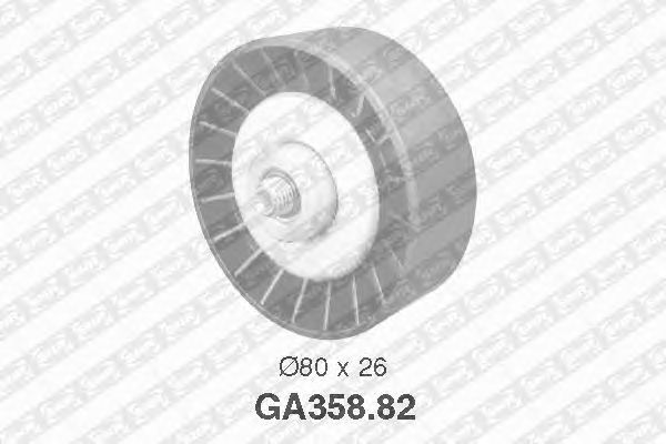 Направляющий / паразитный ролик  поликлинового ремня SNR GA358.82