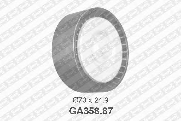 Направляющий / паразитный ролик  поликлинового ремня SNR GA358.87