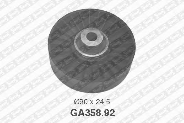 Направляющий / паразитный ролик  поликлинового ремня SNR GA358.92