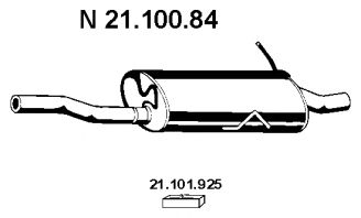 Глушитель EBERSPACHER 21.100.84