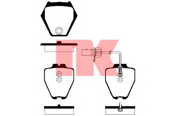 Тормозные колодки NK 224780