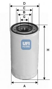 Масляний фільтр UFI 23.313.00