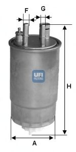 Топливный фильтр UFI 24.ONE.00