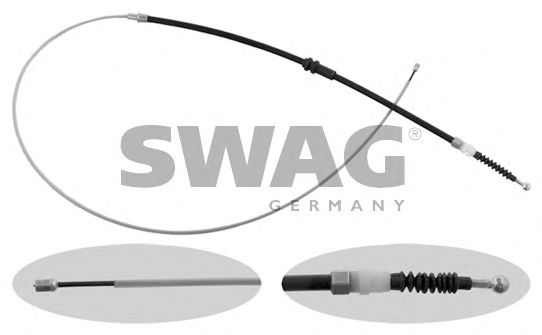 Трос ручника SWAG 30 93 6957