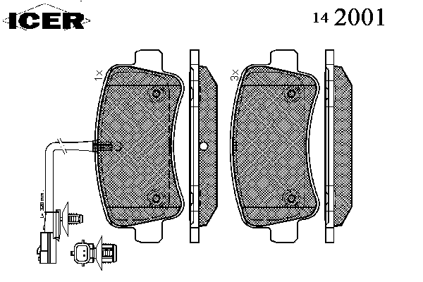 Тормозные колодки ICER 142001