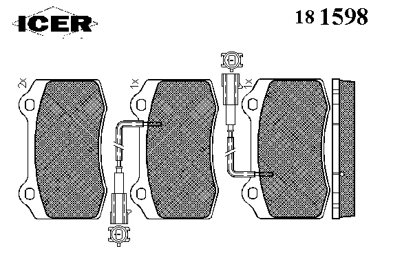 Тормозные колодки ICER 181598