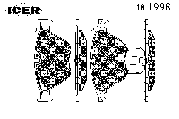 Тормозные колодки ICER 181998