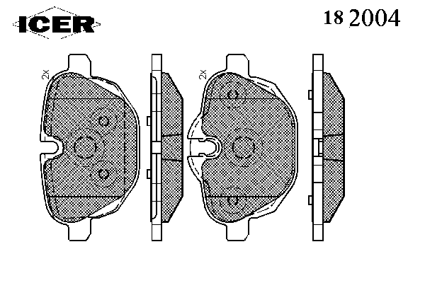 Тормозные колодки ICER 182004