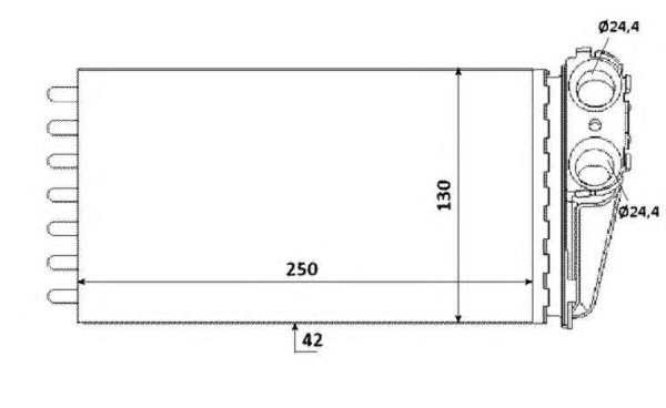 Радиатор отопителя NRF 53560