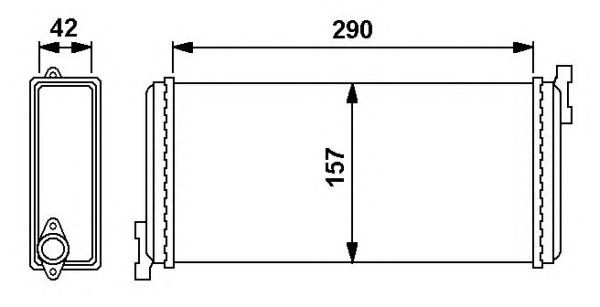 Радиатор отопителя NRF 54240