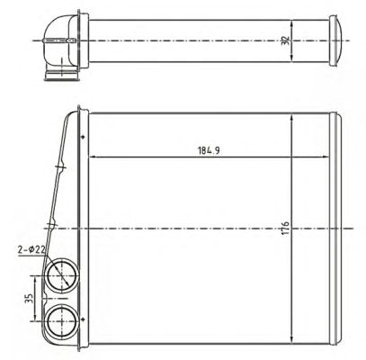 Радиатор отопителя NRF 54271