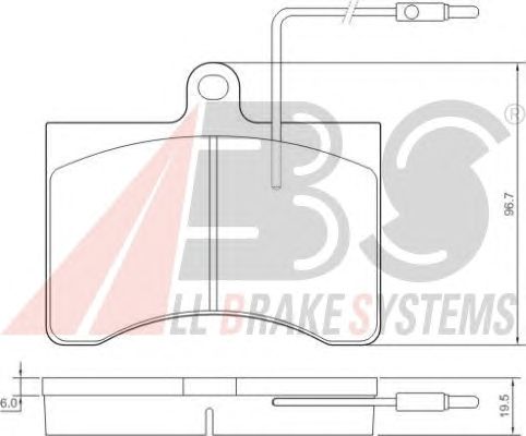 Гальмівні колодки A.B.S. 36456