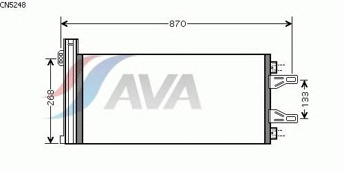 Радиатор кондиционера AVA QUALITY COOLING CN5248
