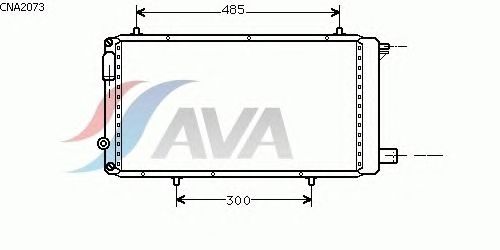 Радиатор, охлаждение двигателя AVA QUALITY COOLING CNA2073