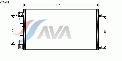 Радиатор кондиционера AVA QUALITY COOLING DN5283