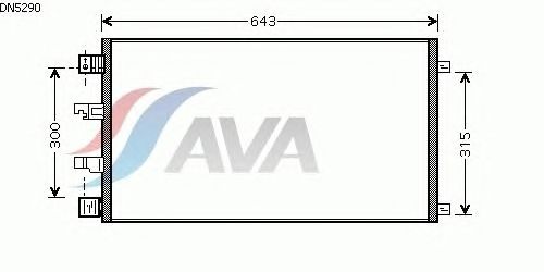 Радиатор кондиционера AVA QUALITY COOLING DN5290