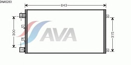 Радиатор кондиционера AVA QUALITY COOLING DNA5283