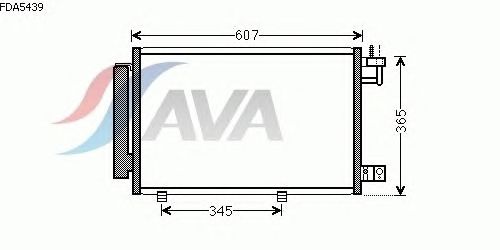 Радиатор кондиционера AVA QUALITY COOLING FDA5439