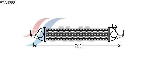 Интеркулер AVA QUALITY COOLING FTA4388