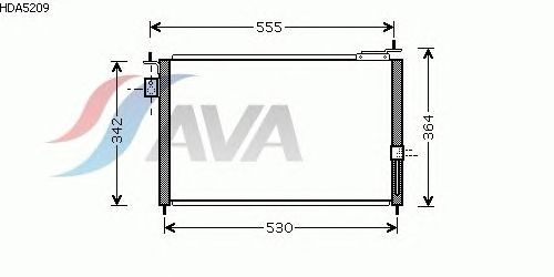 Радиатор кондиционера AVA QUALITY COOLING HDA5209