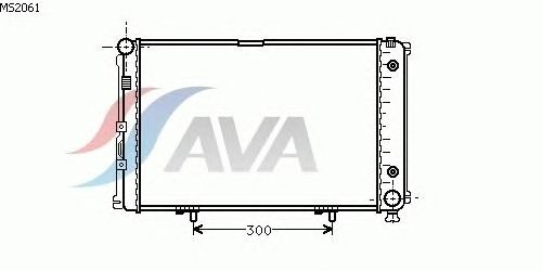 Радиатор, охлаждение двигателя AVA QUALITY COOLING MS2061
