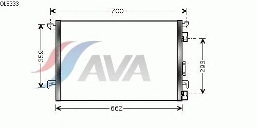 Радиатор кондиционера AVA QUALITY COOLING OL5333